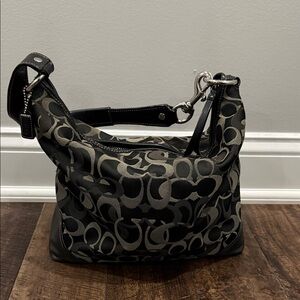 VINTAGE COACH Bag black and gray from early 2000s